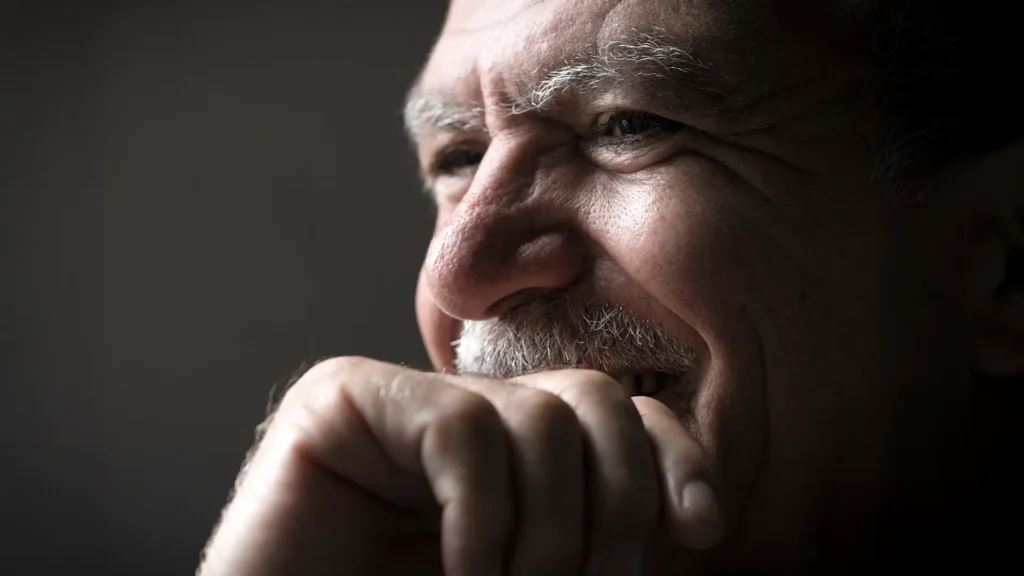 Man considering his options